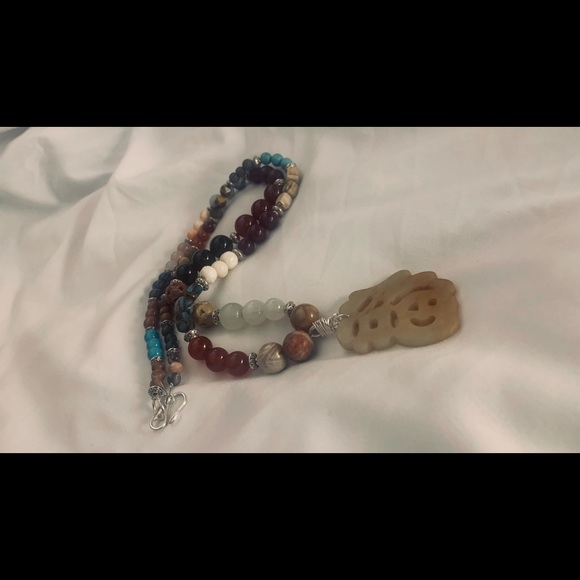 108 Bead MALA Prayer Necklace Gemstone Handmade - Picture 9 of 16